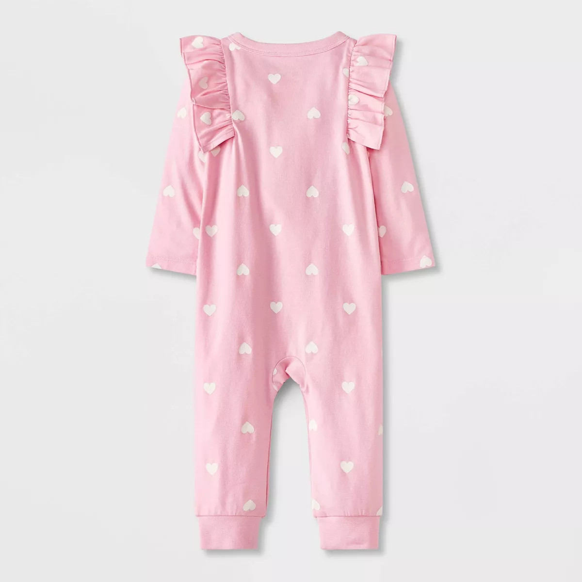 Baby Girls' Heart Printed Romper - Cat & Jack™ Light Pink | Target