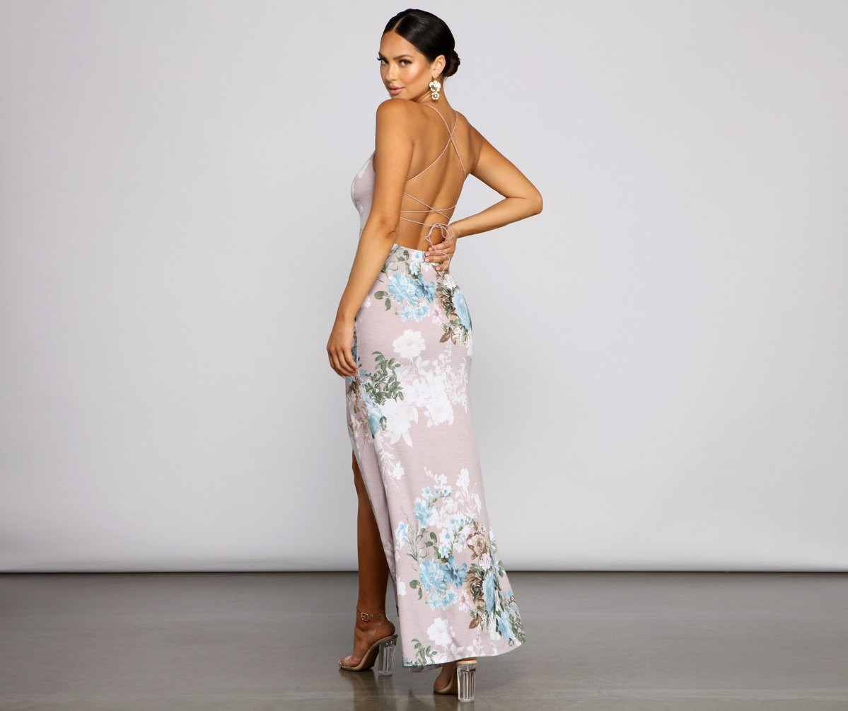 Blooming Floral Knit Maxi Dress | Windsor Stores