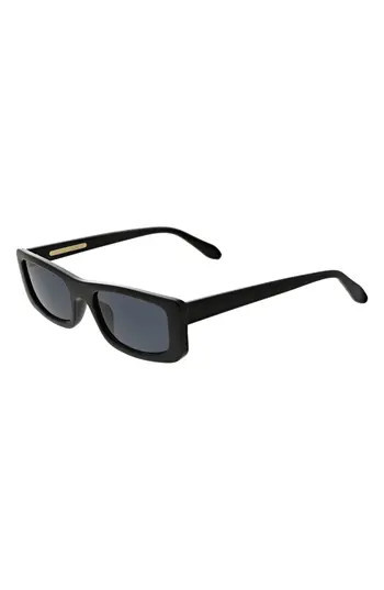 BCBGeneration 54mm Slim Flat Top Sunglasses in Black at Nordstrom Rack | Nordstrom Rack