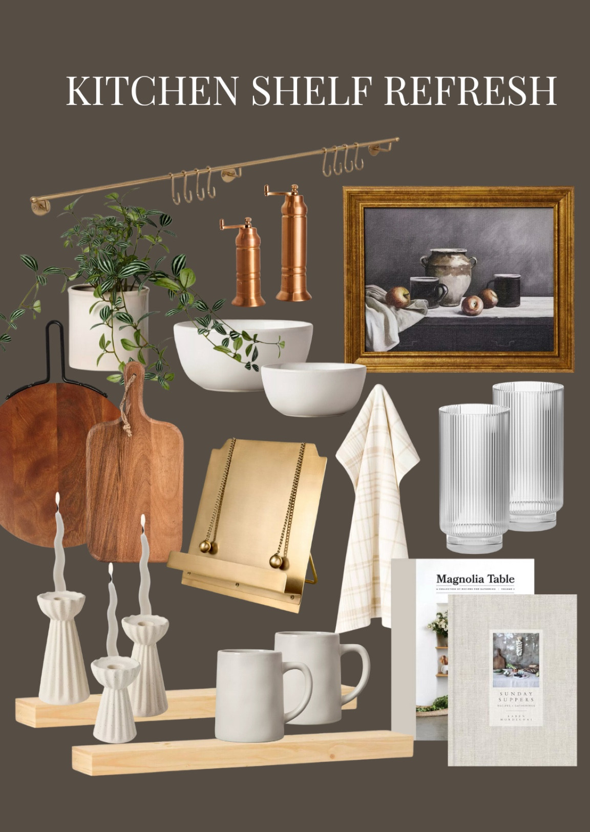 Take the guesswork out of styling your open kitchen shelves with this curated collection of organic + functional decor. 🤎

#LTKFindsUnder50 #LTKHome