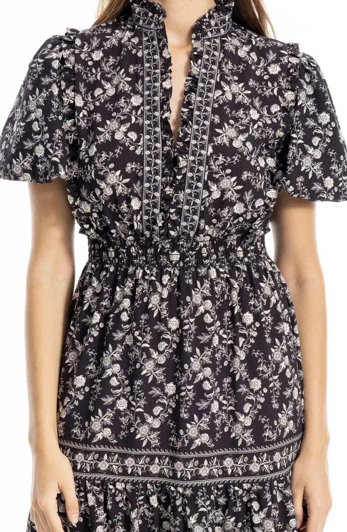 MAX STUDIO Ruffle Bubble Sleeve Tiered Maxi Dress | Nordstromrack | Nordstrom Rack