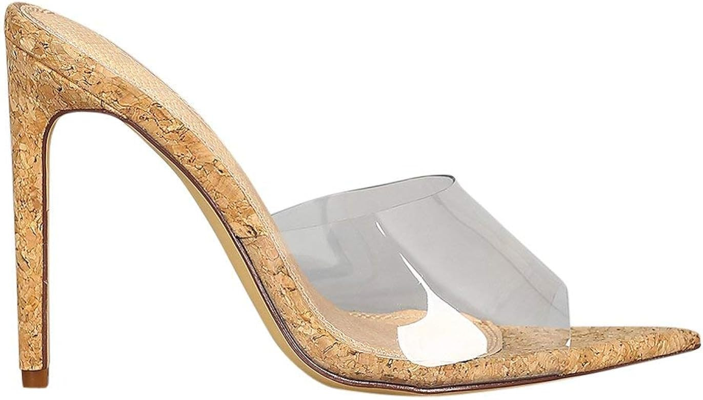 Cape Robbin Women's Clear Slip On High Heels Plastic Melrose | Amazon (US)