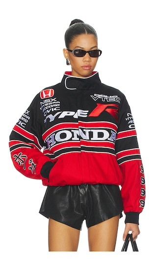 Tribute Jacket in Red & Black | Revolve Clothing (Global)