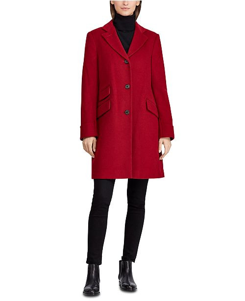 Single Breasted Reefer Coat | Macys (US)
