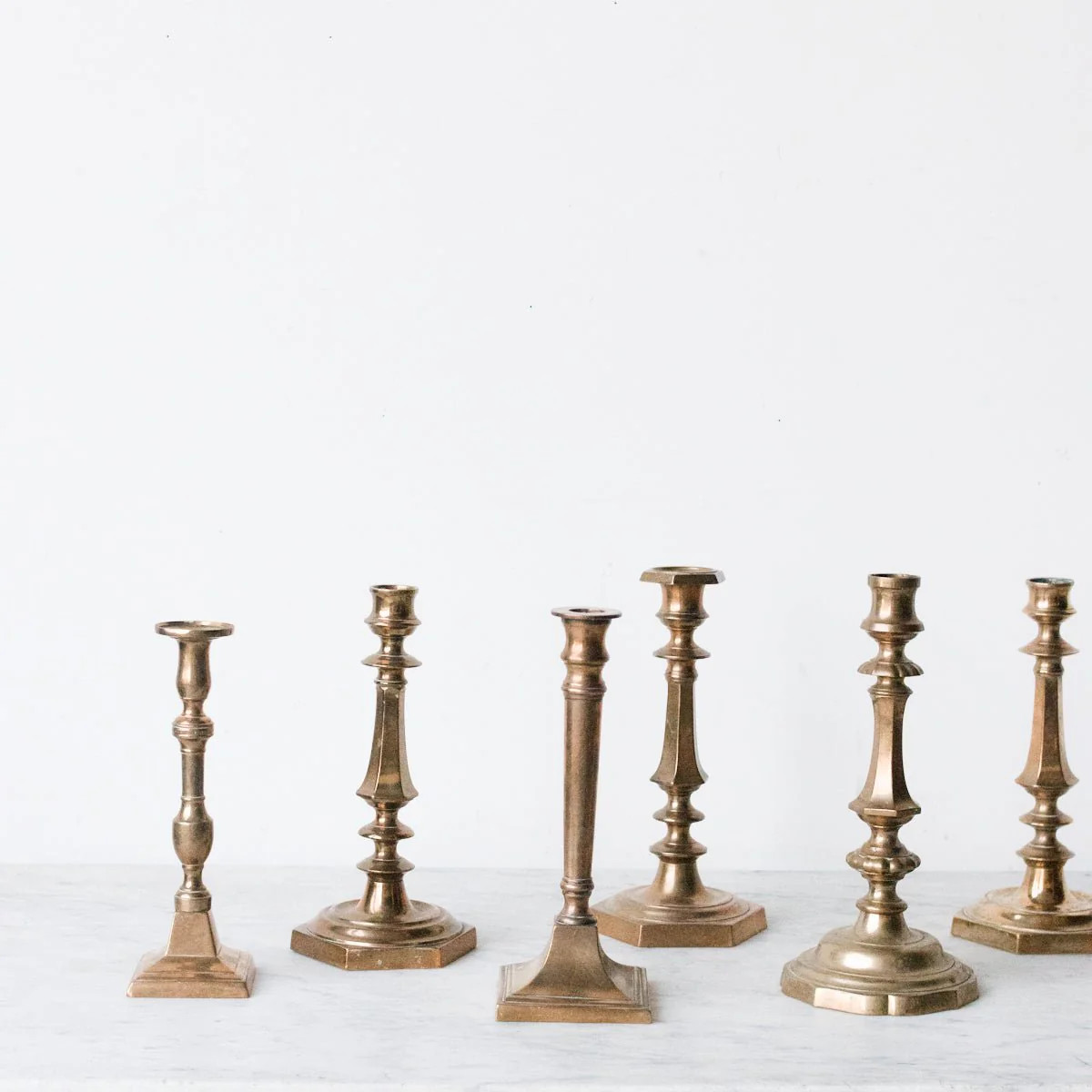 Vintage Coppery Candlestick - decor - elsie green | Elsie Green US