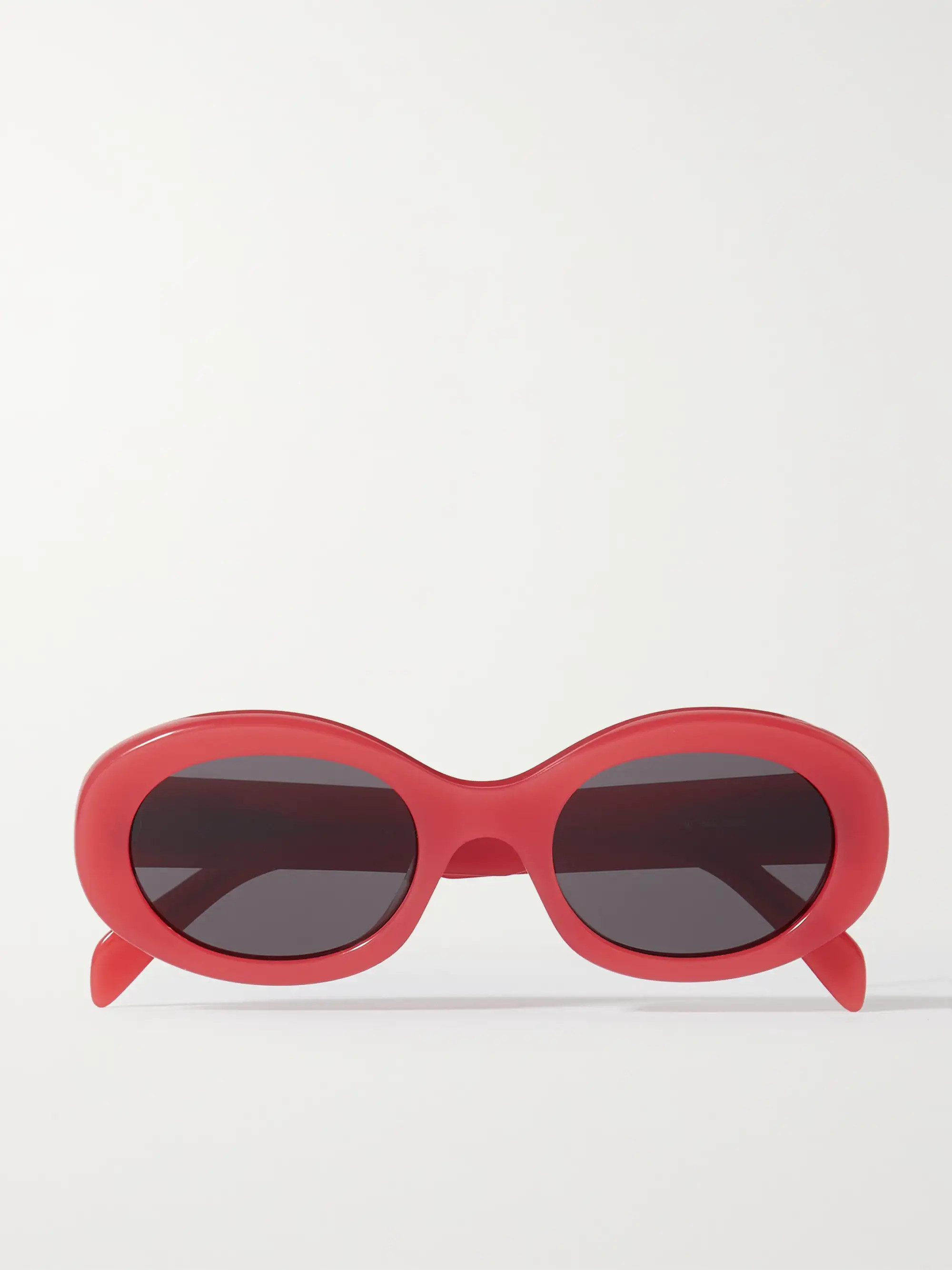 Triomphe oval-frame acetate sunglasses | NET-A-PORTER (US)