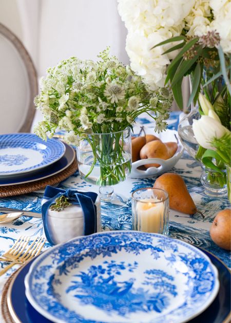 Bring the classic beauty of the blue and white color theme to your table with this beautiful French inspired tablescspe! 

#frenchdecor # frenchinspited #toile
#blueandwhitetablescape #blueandwhitetable  

#LTKhome #LTKparties #LTKMostLoved