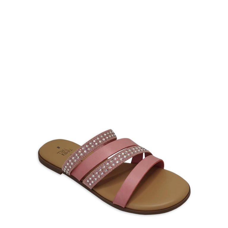 Time and Tru Women's Core Strappy Sandal | Walmart (US)
