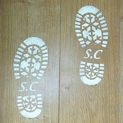 Santa Boot Print Stencil Christmas Decor Stencil | Amazon (US)