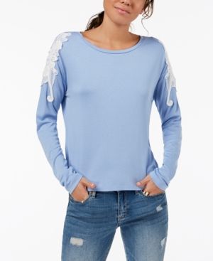 One Hart Juniors' Embroidered Long-Sleeve T-Shirt, Created for Macy's | Macys (US)