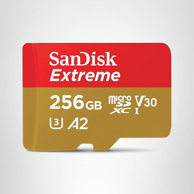 SanDisk 256GB Extreme microSDXC UHS-I Memory Card with Adapter - Up to 190MB/s, C10, U3, V30, 4K,... | Amazon (US)