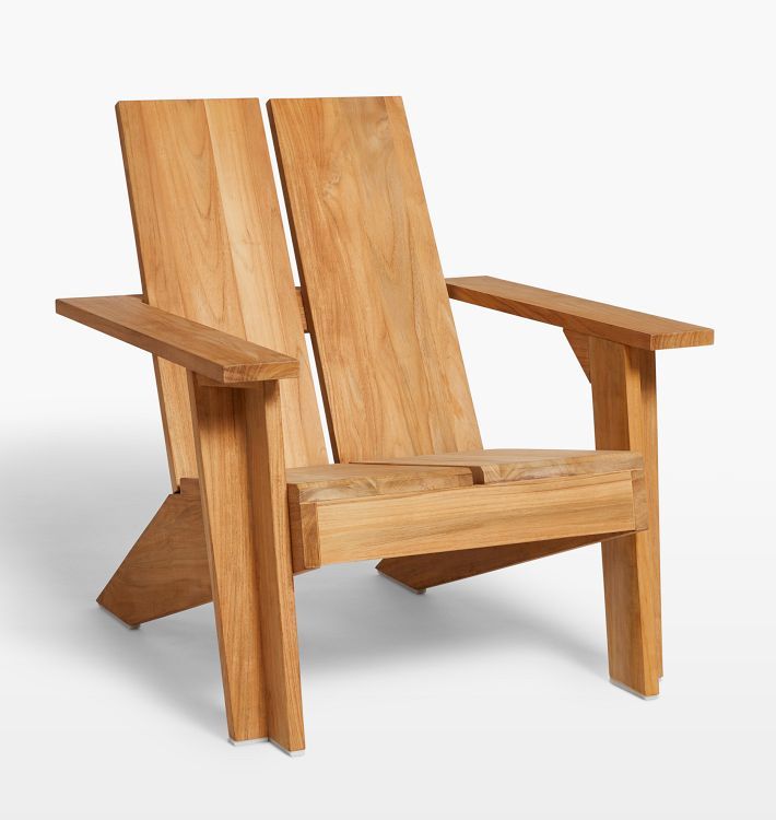 Vaughn Teak Adirondack Chair | Rejuvenation