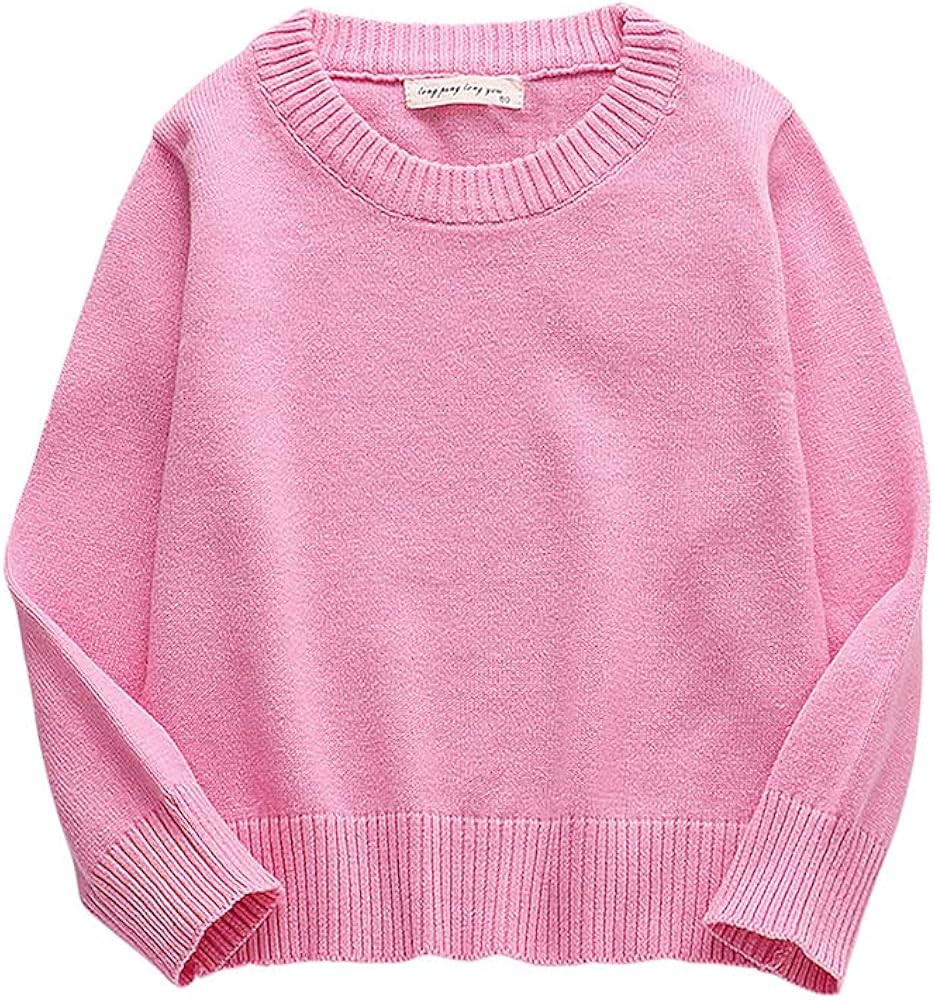 Toddler Baby Boys Girls Knit Sweater Loose Long Sleeve Crewneck Oversize Pullover Tops Fall Winte... | Amazon (US)