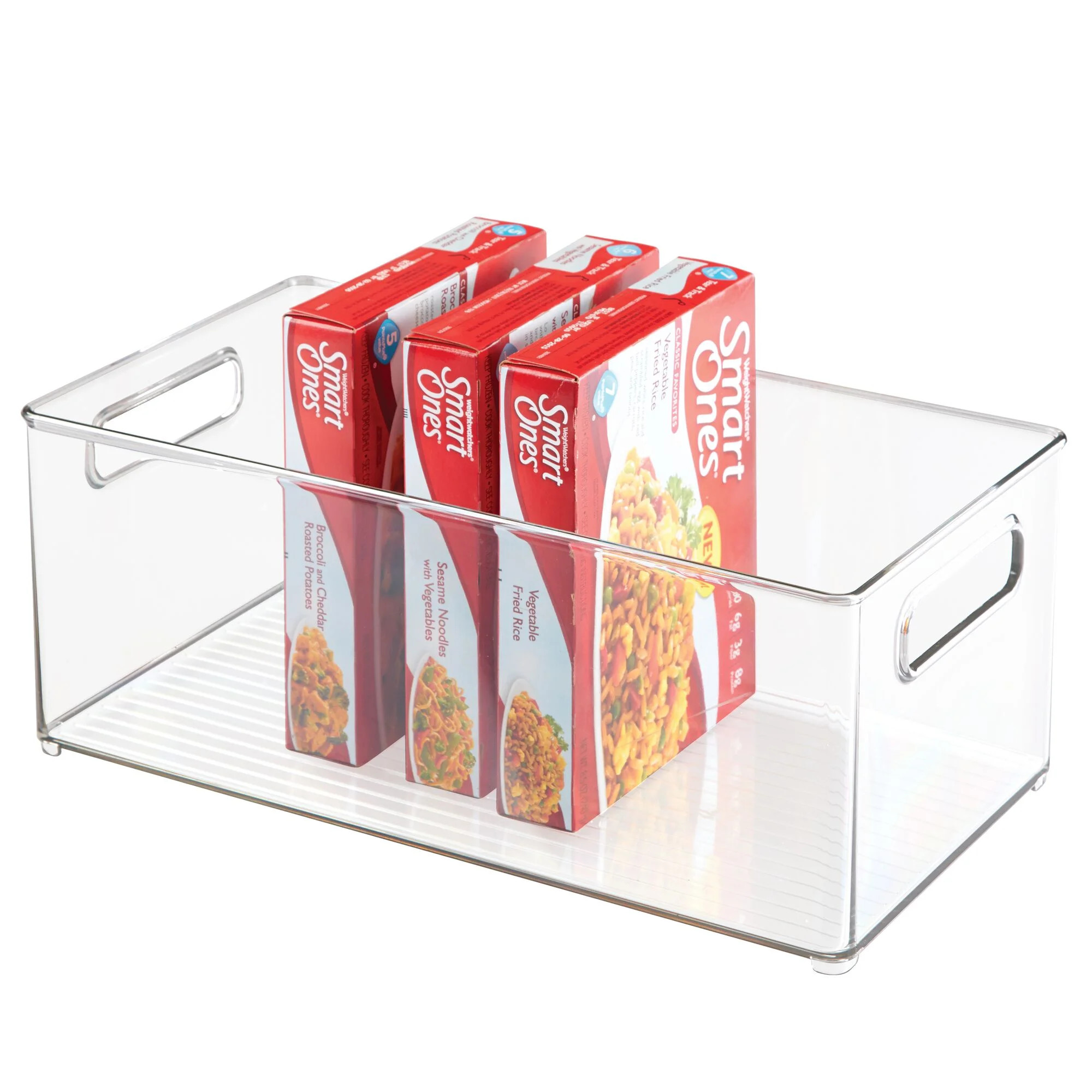 iDesign Plastic Fridge & Freezer Bins Organizer, 14.5" x 8" x 6", Clear | Walmart (US)
