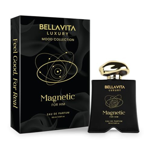 BELLAVITA Luxury Mood Collection MAGNETIC Perfume for Men 100ml | Pheromone Inspired Technology Long Lasting Fragrance | Notes of Grapefruit, Jasmine and Vanilla | Gourmet, Spicy Premium Fragrance | Amazon (US)