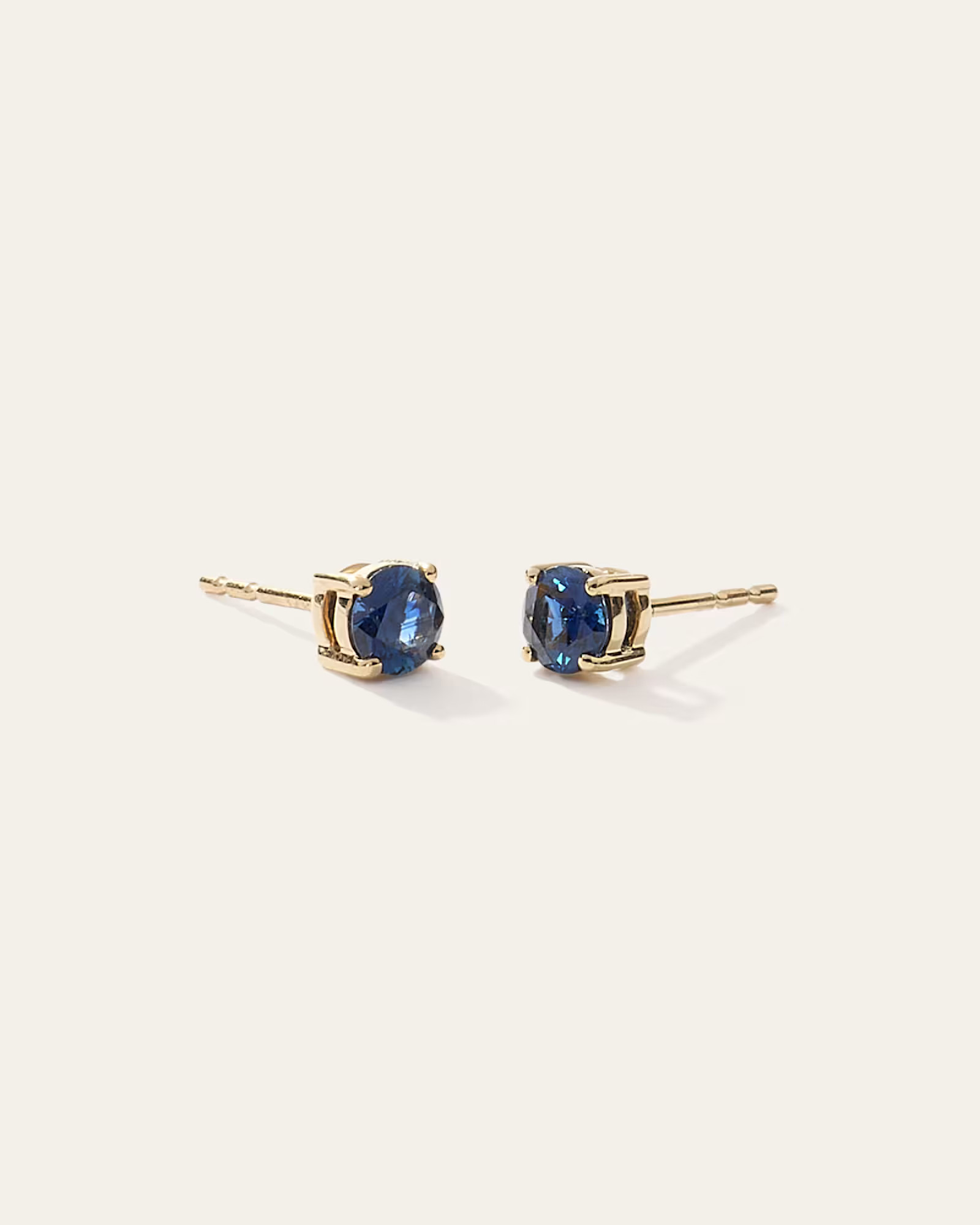 14K Gold Gemstone Solitaire Studs | Quince