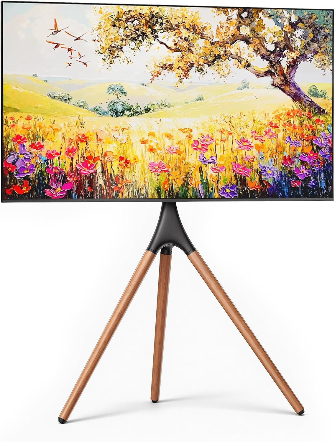 Artistic Easel TV Stand for 43-65 in TVs up to 88 lbs, Black Walnut | Amazon (US)