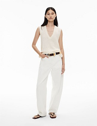 Witchery Textured V Neck Tank Top | David Jones | David Jones (Australia & New Zealand)