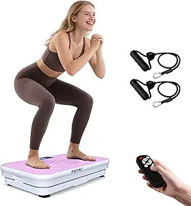 ROTAI Vibration Plate Exercise Machine for Lymphatic Drainage Massager & Weight Loss, 400 lbs Cap... | Amazon (US)