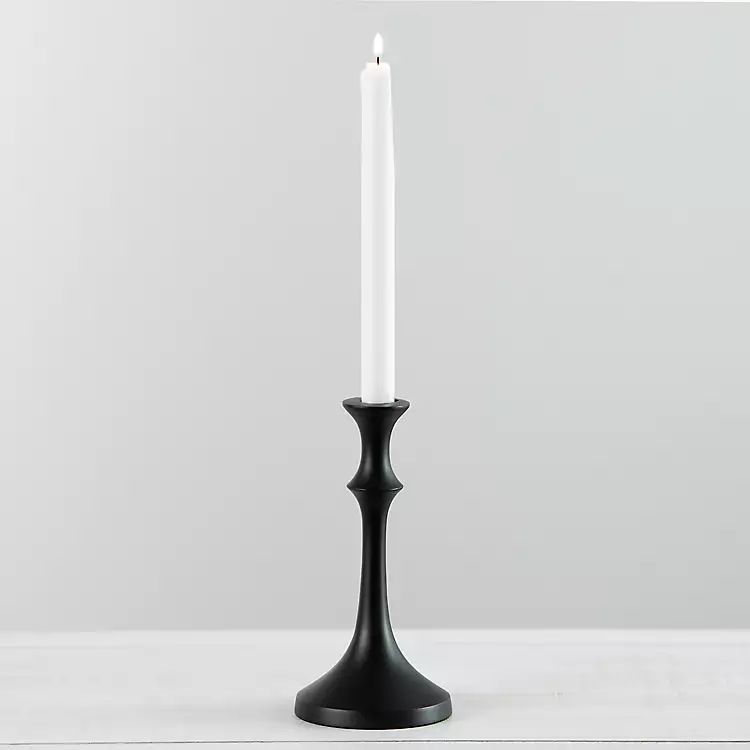 New! Black Metal Tapered Candle Holder, 8 in. | Kirkland's Home