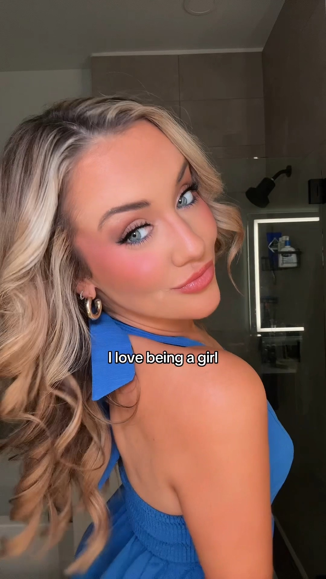 Girly girl look & makeup 💙