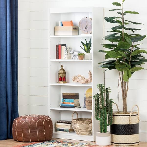 South Shore Pure White Axess 5-shelf Bookcase | Bed Bath & Beyond
