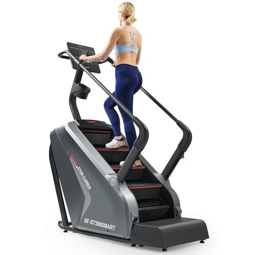 Sunny Health & Fitness Premium High-Intensity Smart Stepper Stair Climber Commercial Grade 25 Levels EMS, Cardio Workouts Free SunnyFit App Bluetooth Connection 400LB Capacity - SF-X7300SMART | Amazon (US)