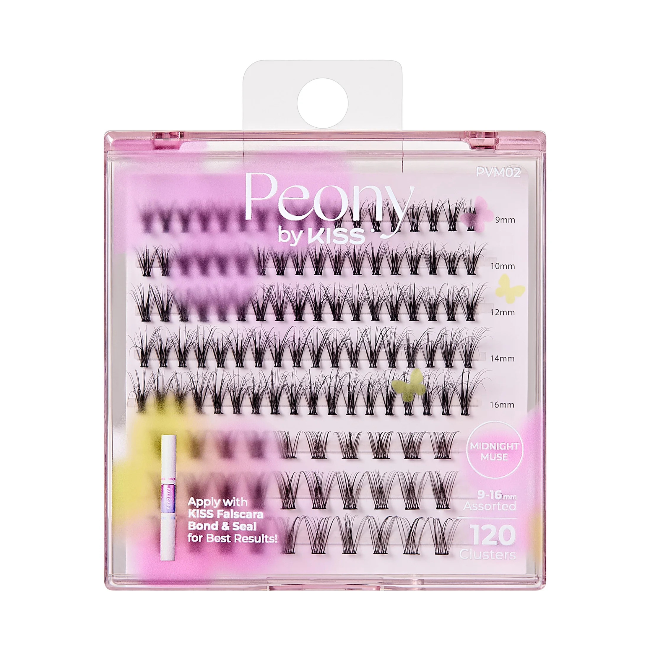 KISS Peony Multipack False Eyelashes Midnight Muse 9mm-16mm 120 Clusters | Walmart (US)