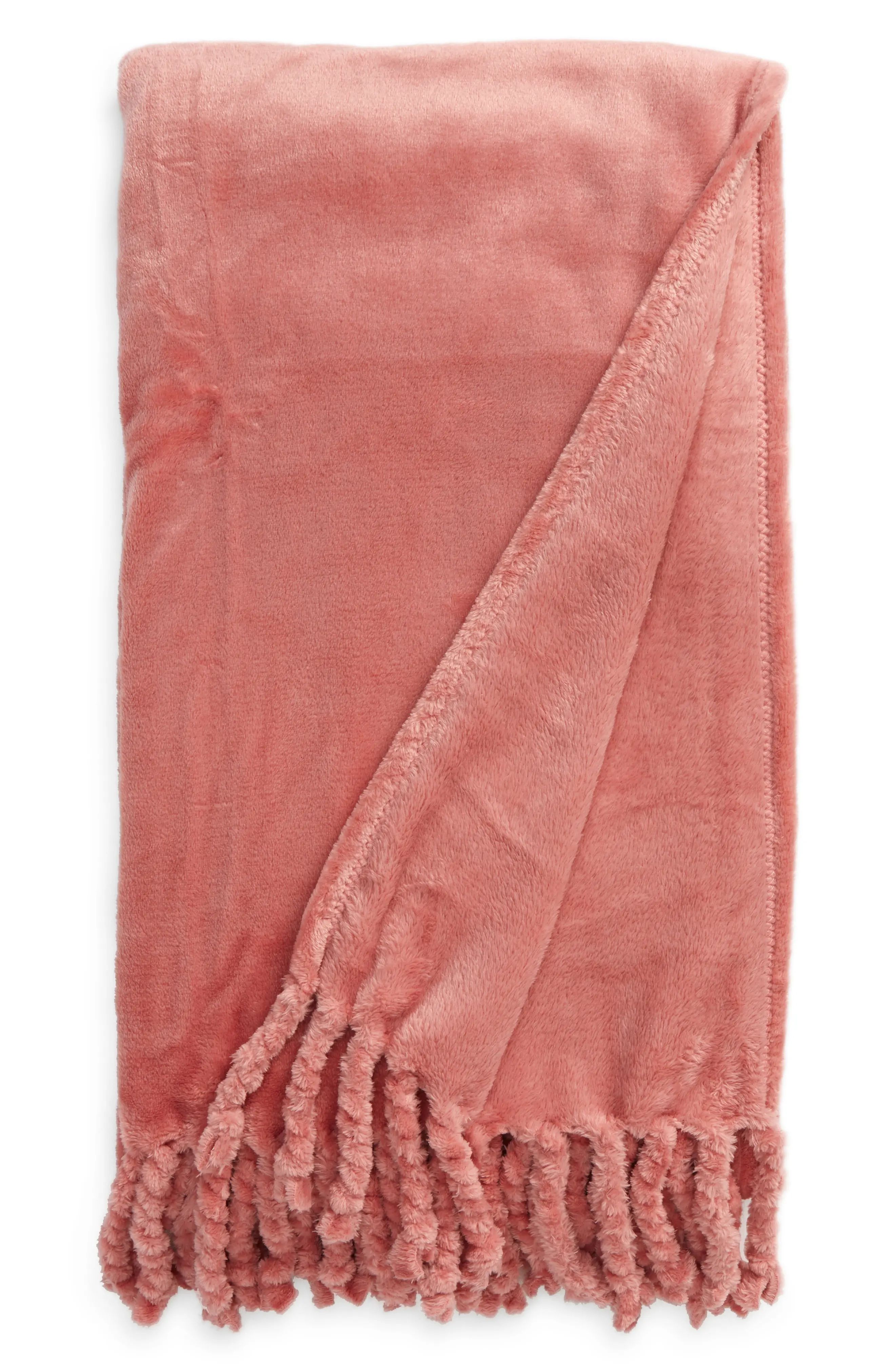 Nordstrom Bliss Plush Throw, Size One Size - Pink | Nordstrom