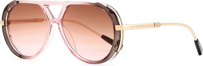 FEISEDY Retro Aviator Sunglasses for Women Men Vintage Trendy Metal 70s Aviators Sun Glasses B040... | Amazon (US)