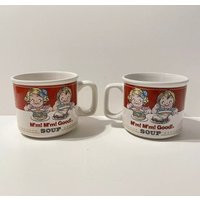 Two | 2 Westwood 1997 Campbell's Soup Mugs 14Oz Bowl/Coffee Cup - Boy/Girl | Etsy (US)