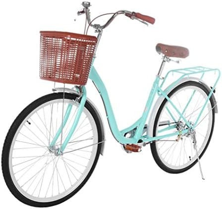 Dengken Women's Bike 26" Nel Lusso Classic Cruiser Retro Bicycle with Bicycle Basket High-Carbon Ste | Amazon (US)