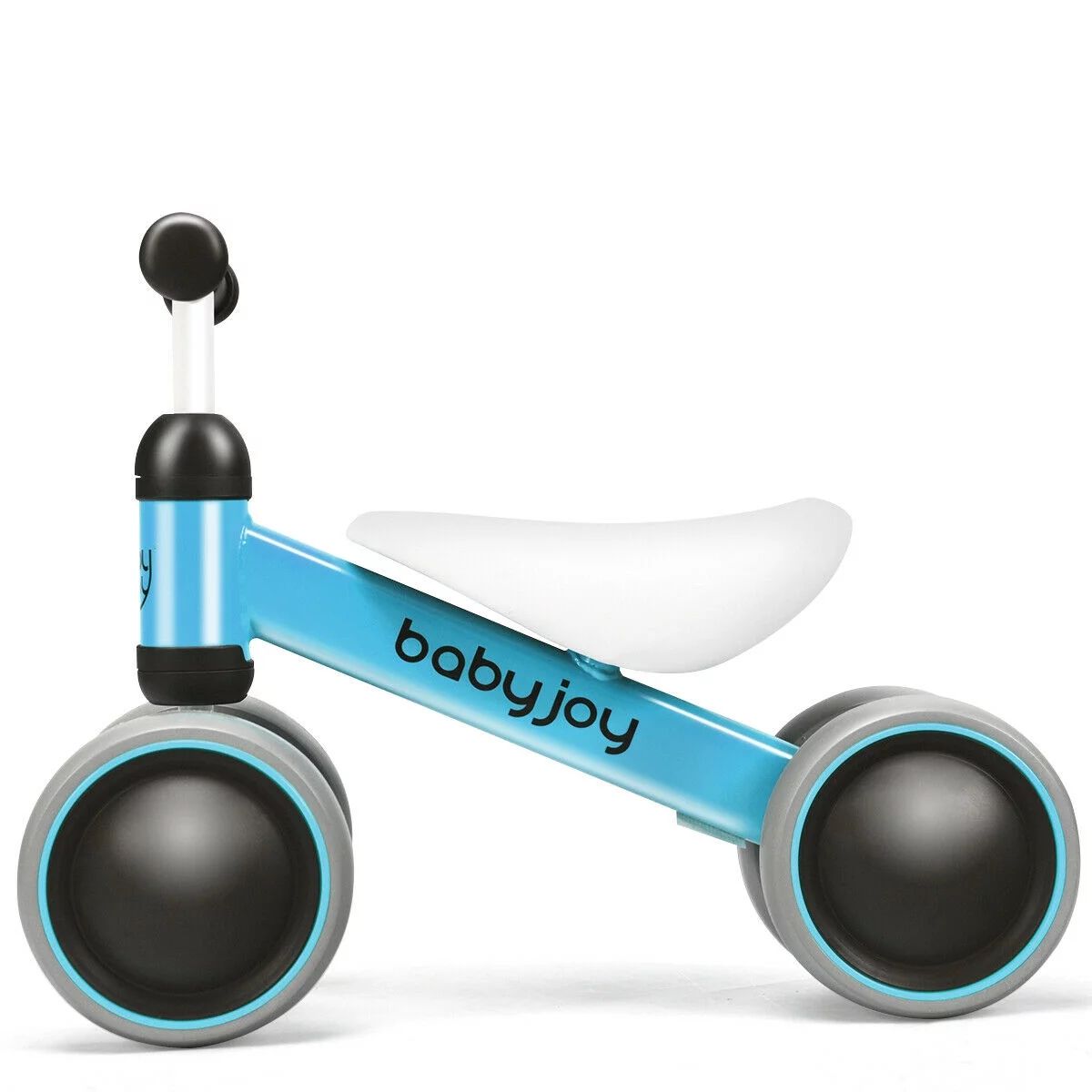 Babyjoy 4 Wheels Baby Balance Bike Children Walker No-Pedal Toddler Toys Rides Blue | Walmart (US)