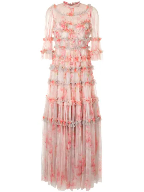 ruffle-trimmed tulle dress | Farfetch (RoW)