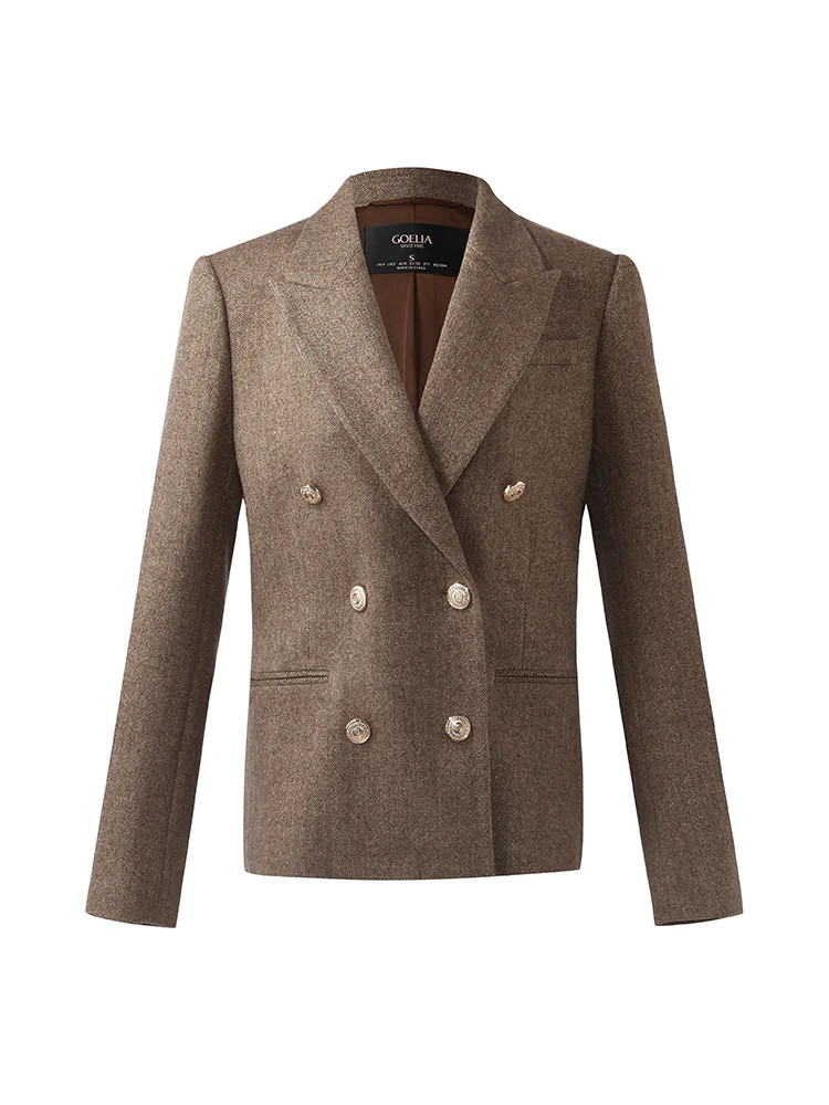 Blazer de lana lavable para mujer | GOELIA