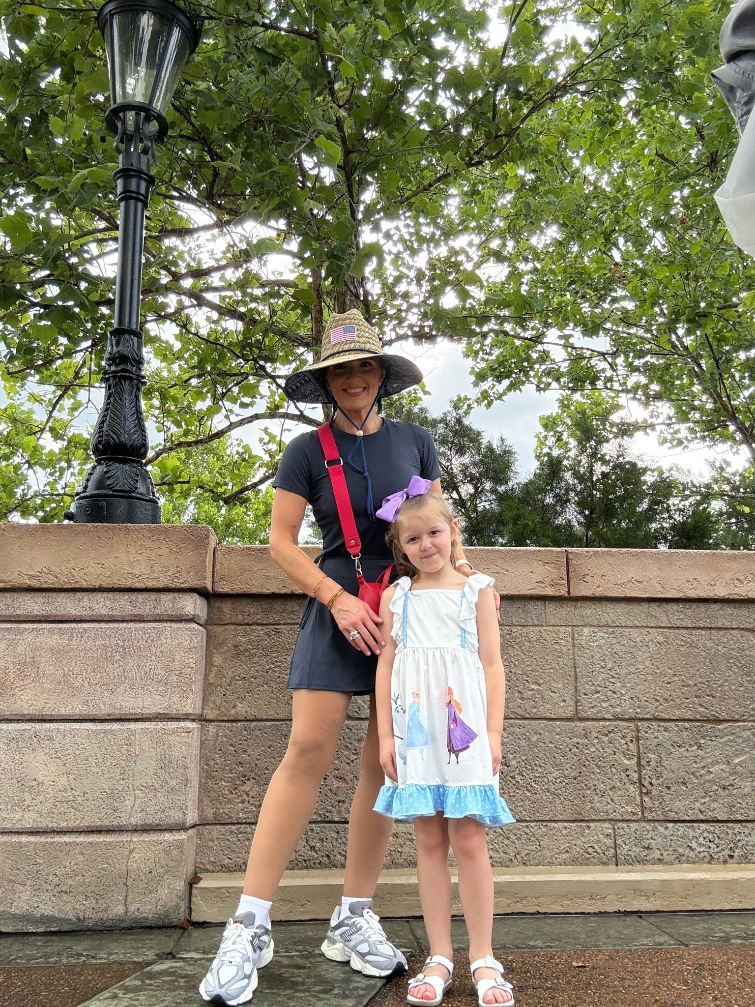 EPCOT 🌐 Stuck on the Skyliner, monsoon rain & wind, but we made it around the world! 🌎 😅🤍 

Disney World 
Epcot 
Theme Park 
Family 
Travel

#LTKootd