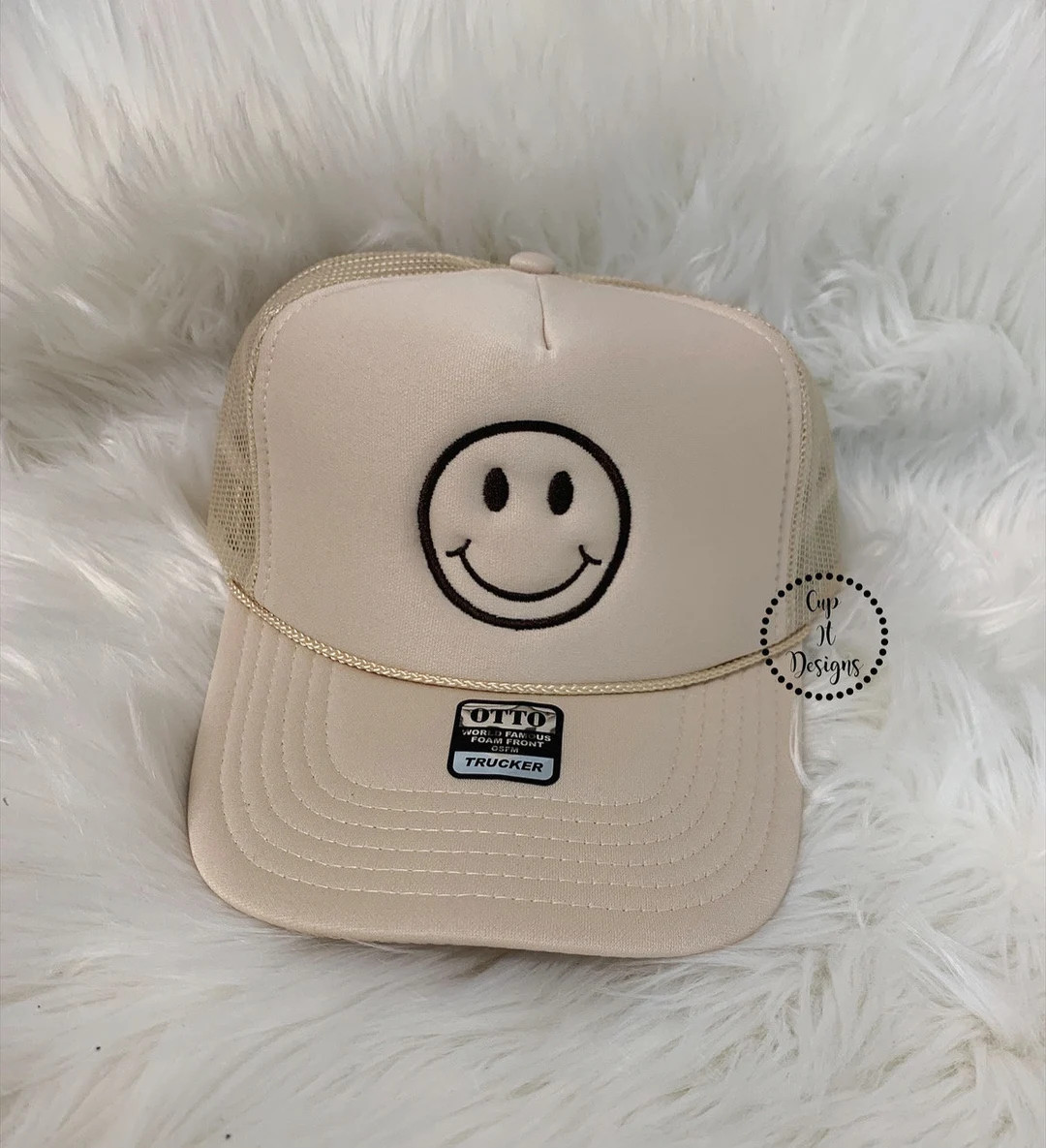 Embroidery Smiley Hat - Etsy Sweden | Etsy (US)