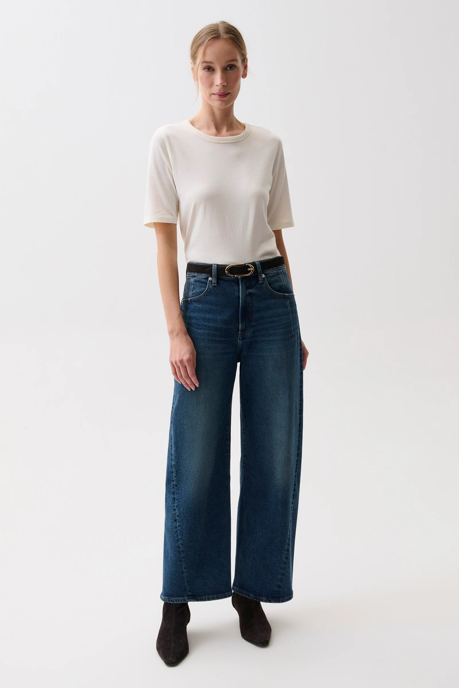 Kyra High Rise Bowed Ankle - Cosmic | Pistola Denim