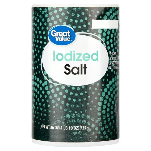 Great Value Iodized Salt, 26 oz | Walmart (US)