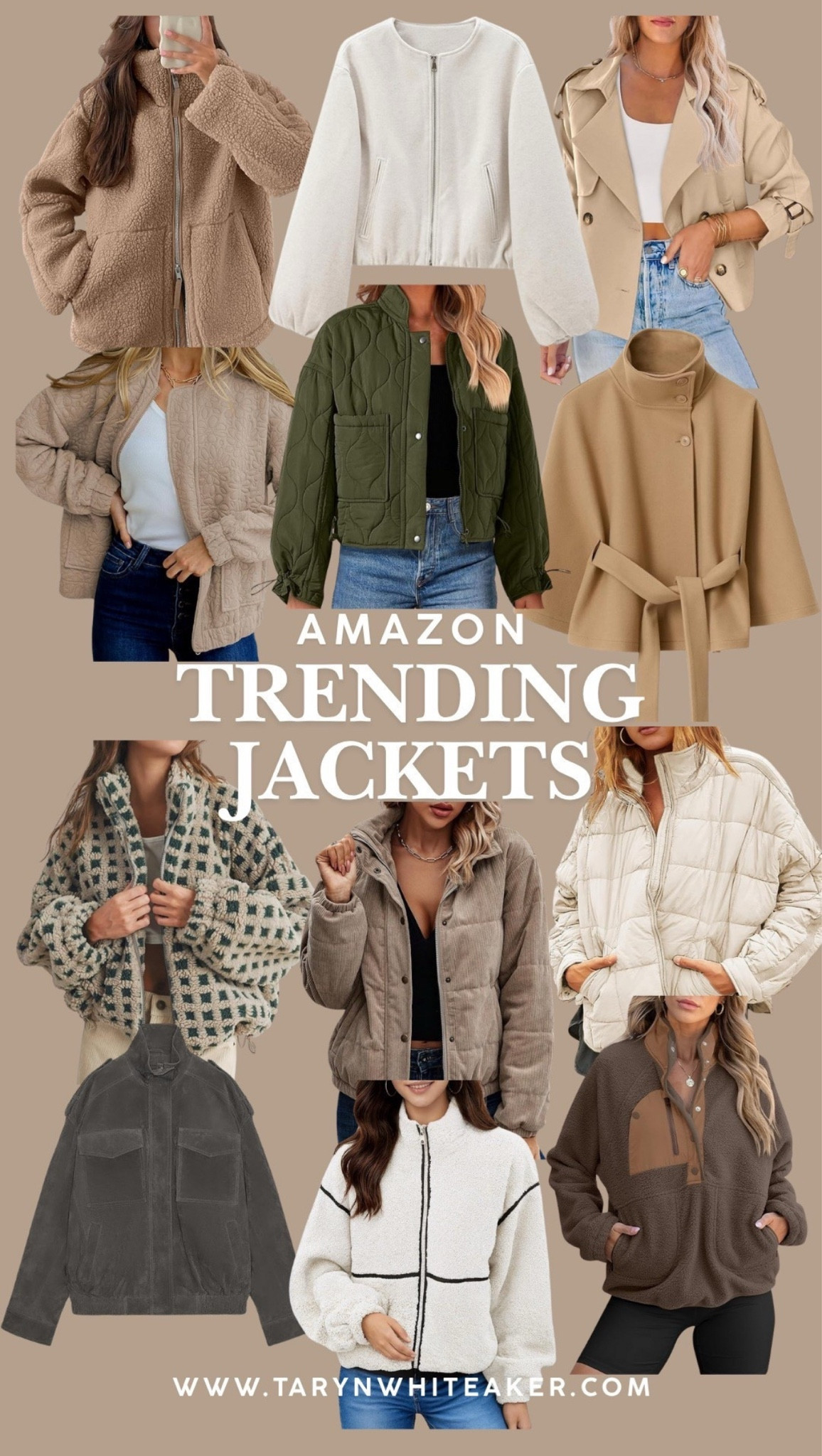 Amazon trending jackets that are easy to wear and layer. Neutral jackets, quilted jackets, shackets, cropped jackets, everyday outerwear, and casual fall and winter outfits.

#LTKSeasonal #LTKdayinmylife #LTKootd