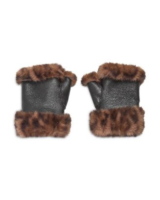 Faux Fur Fingerless Gloves | Bloomingdale's (US)