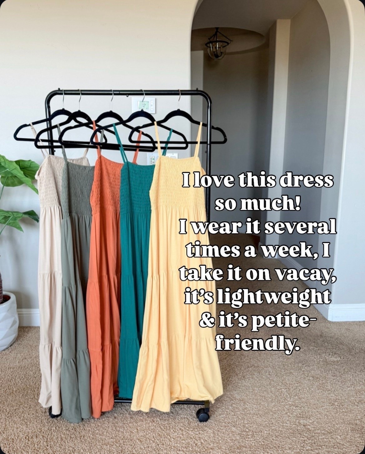 This is one of those dresses I keep reaching for all summer long. It’s lightweight, comfortable, easy to pack for vacation, and the smocked top makes it so flattering. Plus, at 5’1”, I love that it’s truly petite friendly and comes in so many beautiful colors.

Amazon summer dress, petite friendly dress, vacation outfit, casual summer style, lightweight dress, smocked dress, travel outfit, comfortable summer dress, women over 50 style, everyday outfit ideas, Amazon fashion finds, resort wear, summer wardrobe staple, EverydayHolly

#LTKTravel #LTKPetite #LTKSeasonal