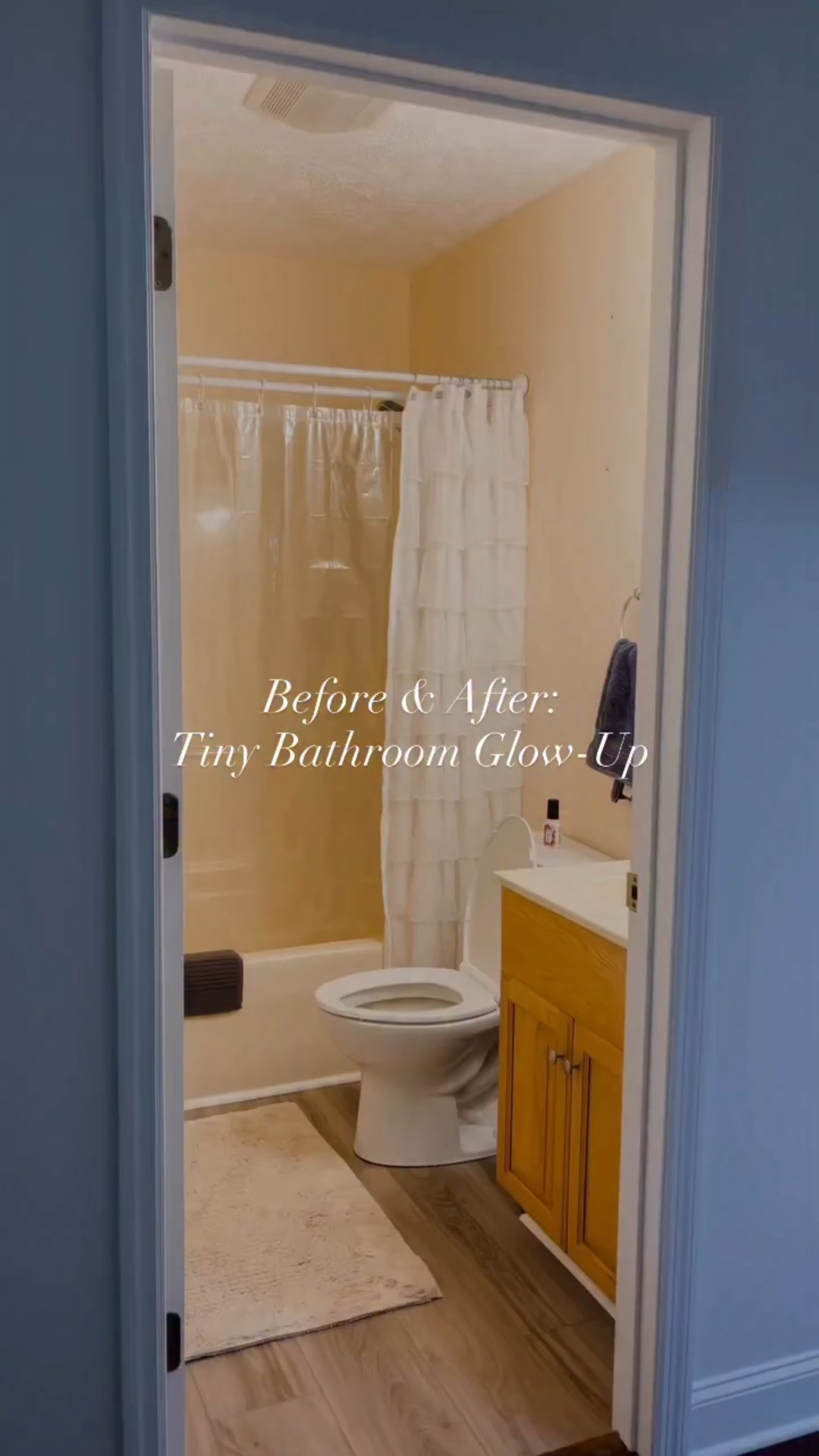 From builder-basic to beautiful ✨
This small hallway bath got a full glow-up with classic wainscoting, a deep soaker tub, and soft neutral finishes.

Every detail is linked here — from the paint color to the cozy finishing touches that make it feel like a spa at home.

Tap to shop the full transformation 🛁 #LTKhome #bathroommakeover #smallbathroomideas


#LTKFamily #LTKSaleAlert #LTKHome