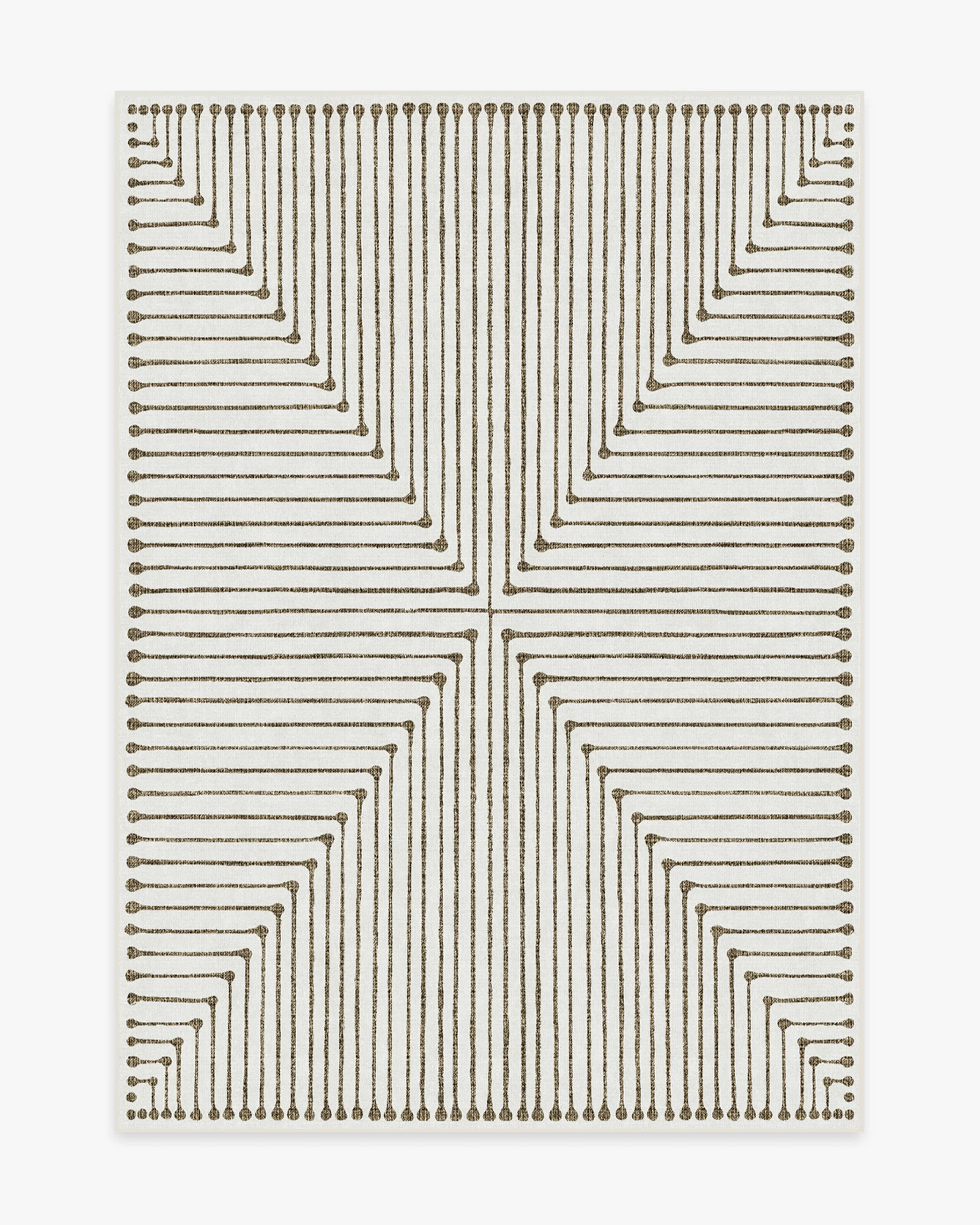 Inkdrop Camel & Ivory Rug | Ruggable