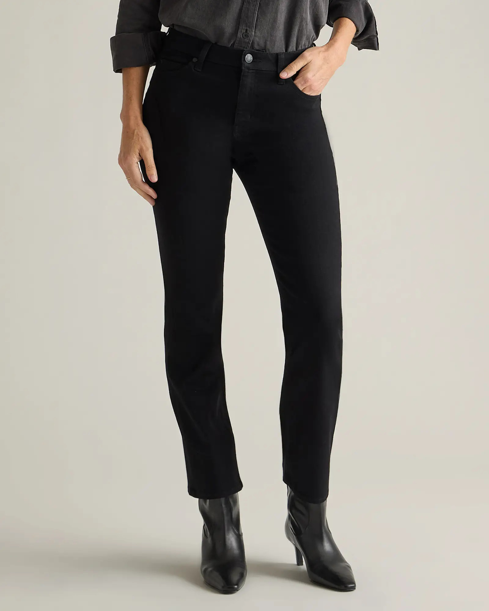 Stretch High Rise Kick Flare Jeans - 26" inseam | Quince