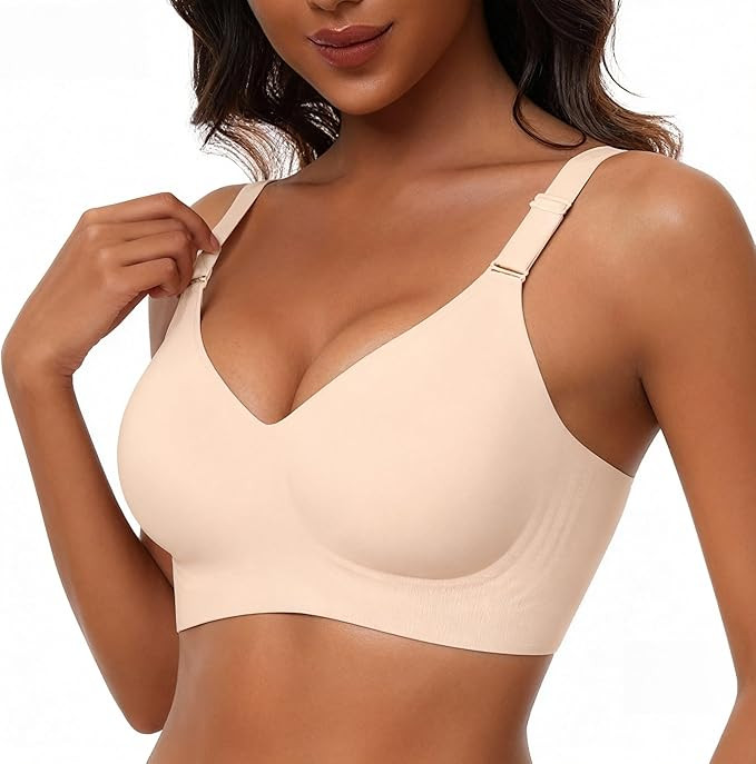 Seamless Wireless Bra for Women, Ultra Soft Breathable No Underwire Everyday Comfort Bra | Amazon (US)