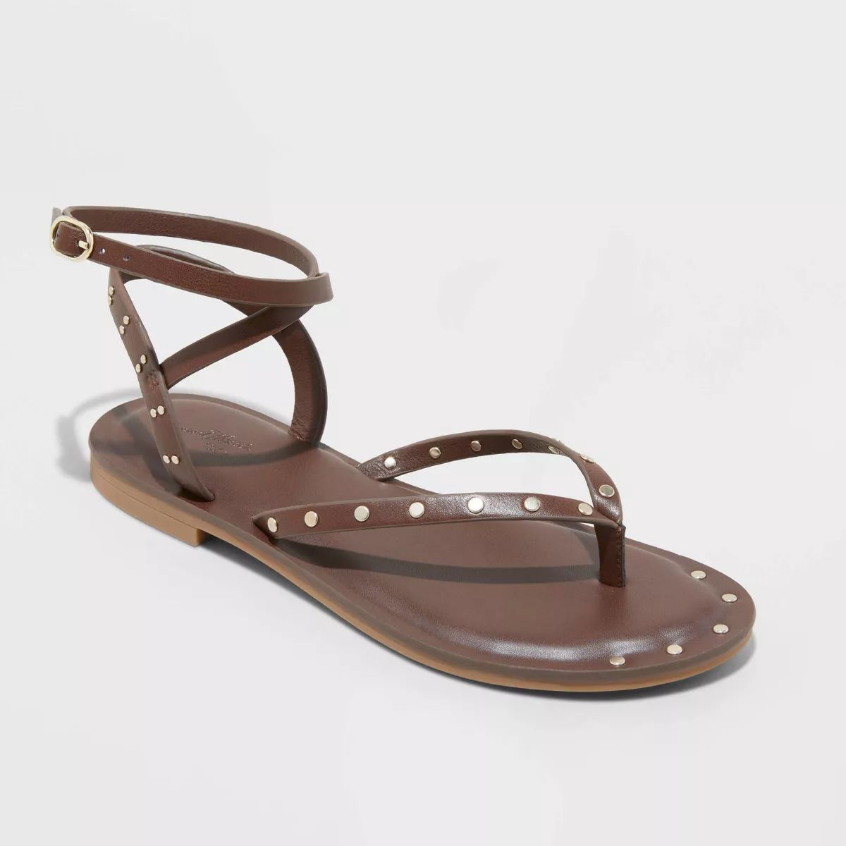 Women's Nikki Studded Thong Sandals - Universal Thread™ Brown | Target