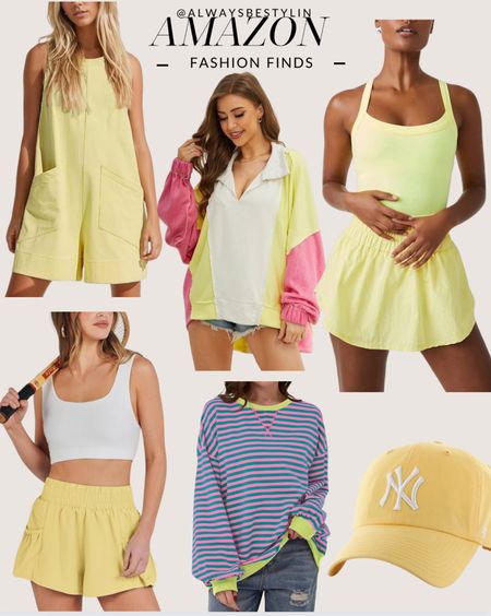 Amazon spring fashion finds, amazon spring must haves, spring outfits, spring style, free people inspired, jumpsuits, sweaters, shorts. Vacation outfits, date night outfits. 

#LTKSeasonal #LTKfitness #LTKsalealert