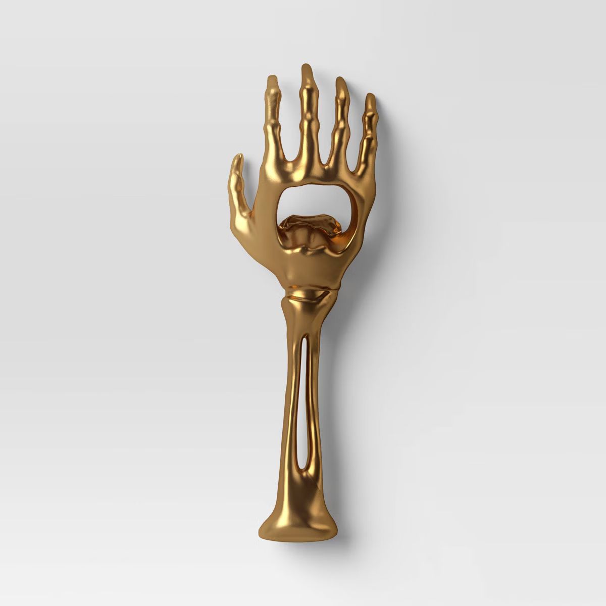 Halloween Stainless Steel Skeleton Hand Bottle Opener Gold - Threshold™ | Target