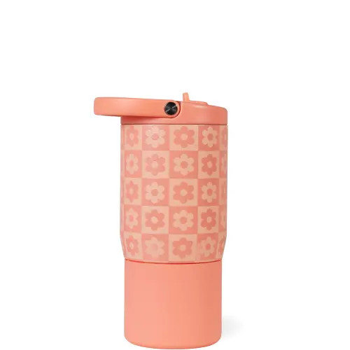 HydroJug Kids 14 oz Sport Water Bottle - Stainless Steel, Insulated, 100% Leakproof, With Carry Handle, BPA-Free, Kid-Friendly Design in Daisy | Nordstrom